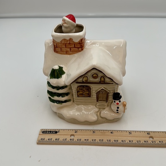 Otagiri Chrismas Music Box House With Spinning Santa Vintage 1979 - Picture 15 of 17